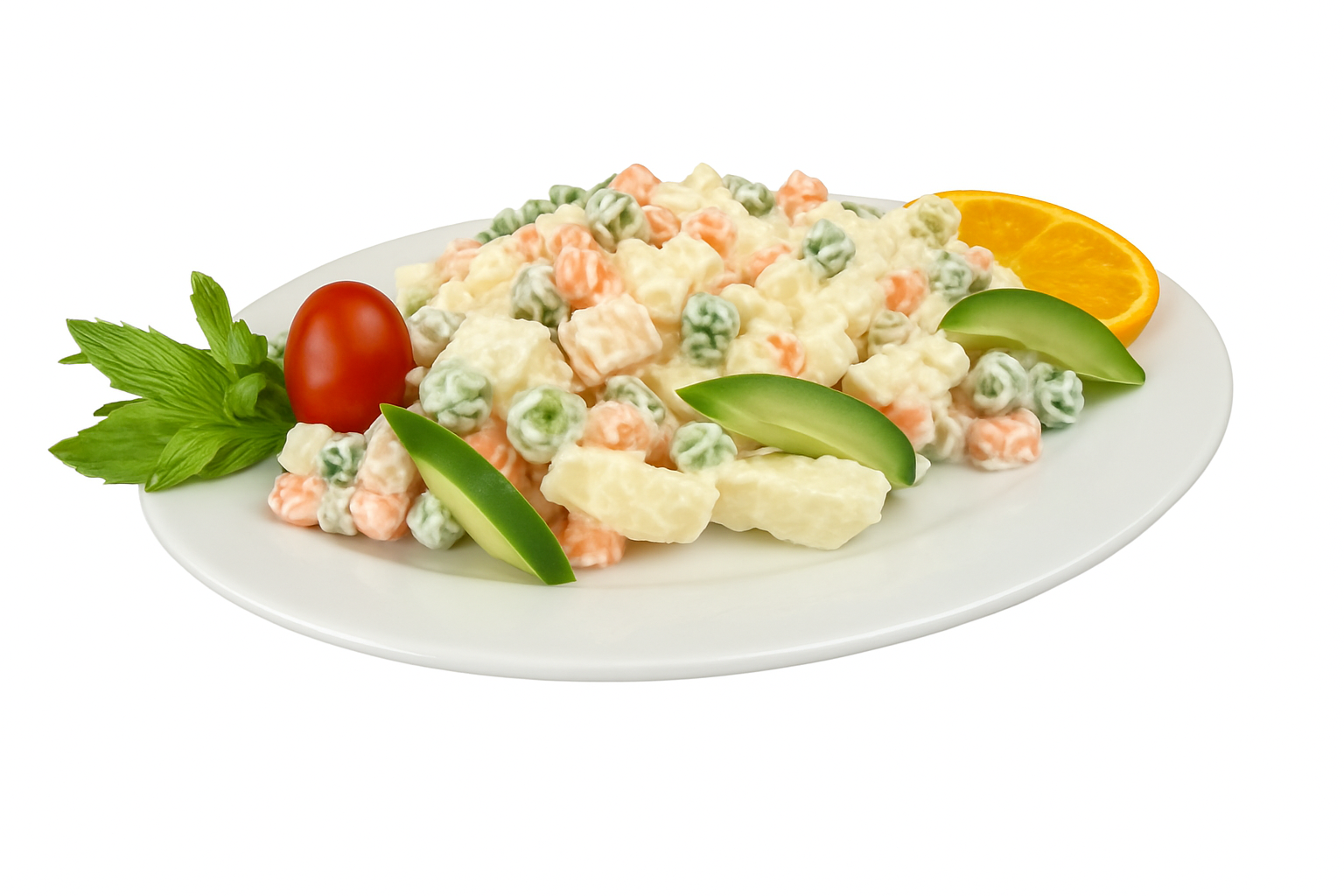 سلطة روسية مع دجاج